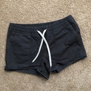 Vuori Ripstop Shorts, xs, dark grey frayed hem women’s